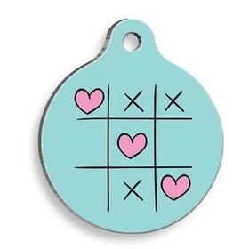 Pet Tag Art Xoxo Yuvarlak Small 2.5 cm Kedi Ve Köpek Künyesi