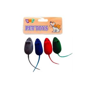 Pet Toy's Öten Fare Çok Renkli 4'lü Kedi Oyuncağı