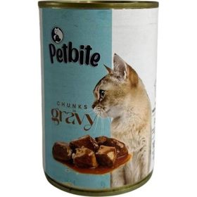 Petbite Balıklı Soslu 400 gr Kedi Konservesi