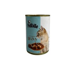 Petbite Balıklı Soslu 400 gr Kedi Konservesi