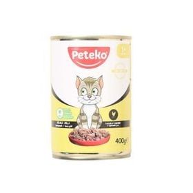 Peteko 400 gr Tavuklu Jöleli Kedi Konserve Maması