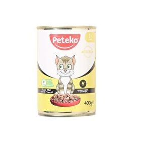 Peteko 400 gr Tavuklu Jöleli Kedi Konserve Maması
