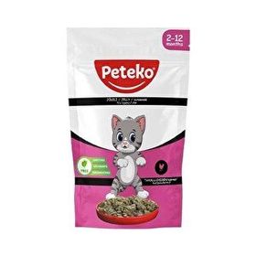Peteko 85 gr Tavuklu Pouch Jöleli Yavru Kedi Maması
