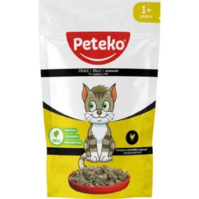 Peteko Tavuklu Yetişkin Kedi 24x85 gr Yaş Mama