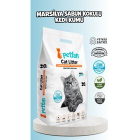 Petfan 20 lt Bentonit Topaklanan Marsilya Sabun Kokulu Kedi Kumu