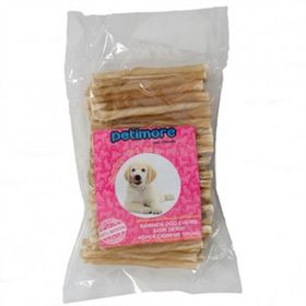 Petimore 100 Adet M-l Burgu Naturel Çubuk Köpek Ödülü Çiğneme ve Ödül Kemiği