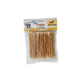 Petimore 25 Adet M-l Burgu Naturel Çubuk Eco Köpek Ödülü Çiğneme ve Ödül Kemiği