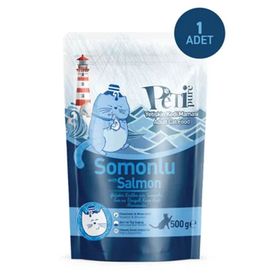 Petipure Somonlu 500 GR Kuru Yetişkin Kedi Maması