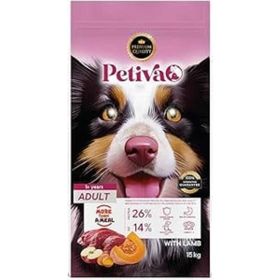 Petiva Yetişkin Köpekler İçin Kuzu Etli 15 kg Kuru Köpek Maması