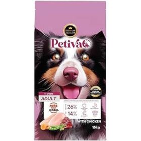 Petiva Yetişkin Köpekler İçin Tavuk Etli 15 kg Kuru Köpek Maması