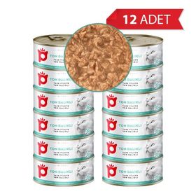 Petlebi Sos İçinde Fileto Taze Ton Balıklı 12x70 gr Kedi Konservesi