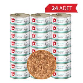 Petlebi Sos İçinde Fileto Taze Ton Balıklı 24x70 gr Kedi Konservesi