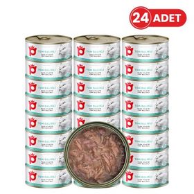 Petlebi Sos İçinde Fileto Taze Ton Balıklı 24x70 gr Kedi Konservesi
