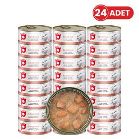 Petlebi Sos İçinde Parça Taze Somonlu 24x70 gr Kedi Konservesi