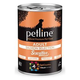 Petline 400 gr Natural Adult Sensitive Somon Balıklı Pate Yetişkin Köpek Konservesi