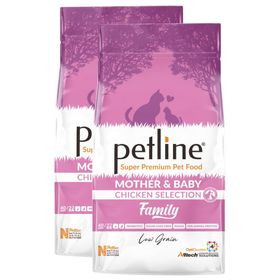 Petline Family Düşük Tahıllı Tavuklu 2x1.5 kg Anne ve Yavru Kuru Kedi Maması