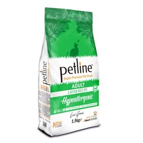 Petline Hypoallergenic Düşük Tahıllı Kuzu Etli 1.5 kg Yetişkin Kedi Maması