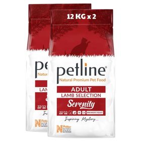 Petline Serenity Kuzu Etli 2x12 kg Yetişkin Kedi Maması