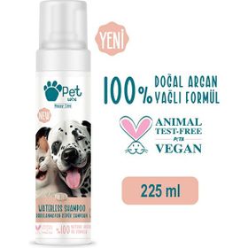 Petlove 225 ml Kurabiye Vanilya Durulanmayan Köpük Şampuan