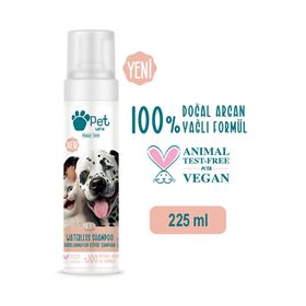 Petlove 225 ml Kurabiye Vanilya Durulanmayan Köpük Şampuan