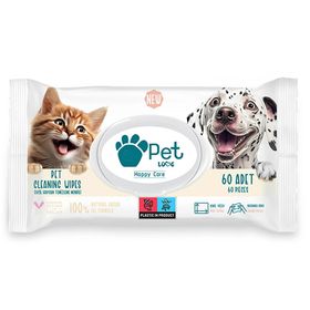 Petlove 60 Adet Evcil Hayvan Temizleme Mendili