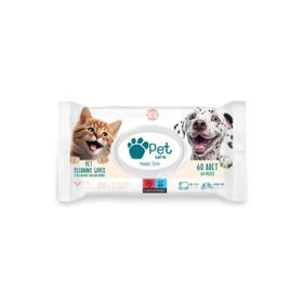 Petlove 60 Adet Evcil Hayvan Temizleme Mendili