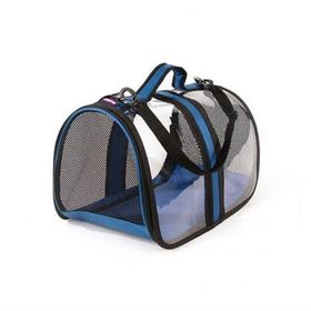 Petpretty 44x28x28 cm Mavi Bacco Milano Şeffaf Taşıma Çantası