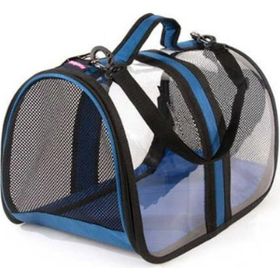 Petpretty 44x28x28 cm Mavi Bacco Milano Şeffaf Taşıma Çantası