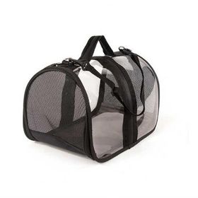 Petpretty 44x28x28 cm Siyah Bacco Milano Şeffaf Taşıma Çantası