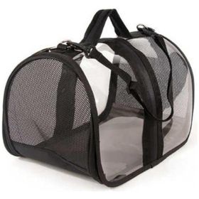 Petpretty 44x28x28 cm Siyah Bacco Milano Şeffaf Taşıma Çantası