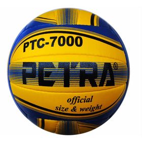 Petra PTC7000 Sarı Mavi El Dikişli Voleybol Topu