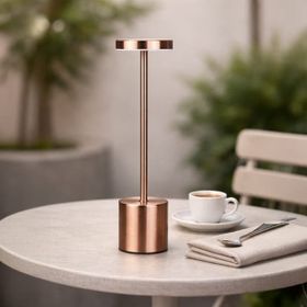 Petrix 31 cm Rose Dekoratif Şarjlı Dokunmatik Masa Lambası