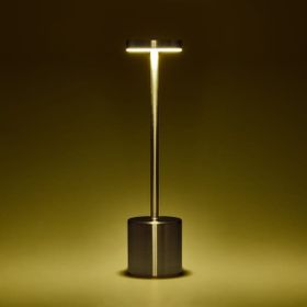 Petrix 31 cm Silver Dekoratif Şarjlı Dokunmatik Masa Lambası