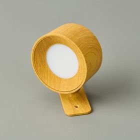Petrix 9x6x11 cm Kahverengi Şarjlı Taşınabilir Led Duvar Aplik