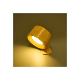 Petrix 9x6x11 cm Kahverengi Şarjlı Taşınabilir Led Duvar Aplik