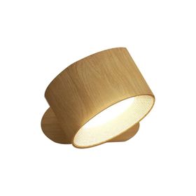 Petrix 9x6x11 cm Kahverengi Şarjlı Taşınabilir Led Duvar Aplik
