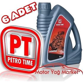 Petro Time 20W-50 1 lt 6'lı Motor Yağı