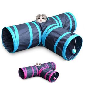 Pets 3 Yönlü 80 x 50 x 25 cm Kedi Oyun Tüneli Toplu