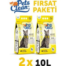 Pets Clean Natural Kokusuz 2x10 lt Kedi Kumu