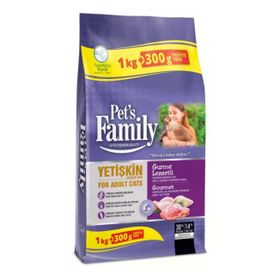Pets Familiy 1000+300 gr Kısırlaştırılmış Yetişkin Kedi Gurme Mama