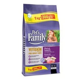 Pets Familiy 1000+300 gr Kısırlaştırılmış Yetişkin Kedi Gurme Mama