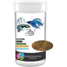 Pets Familiy 250 ml / 110 hr Garlic & Algae Formula Akvaryum Balık Yemi