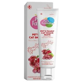Pet's Family 30 gr Cat Snack Paster Kırmızı Üzüm Narlı Macun Yetişkin Kedi Ödülü