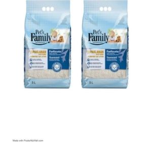 Pet's Family 5 lt x 2 Kalın Taneli Kedi Kumu