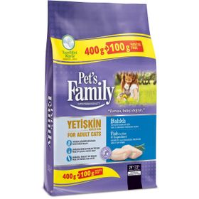 Pet's Family Balıklı 400 + 100 gr Yetişkin Kedi Maması