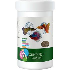 Pets Family Guppy Fish Granulat 250 ml 110 gr Balık Yemi