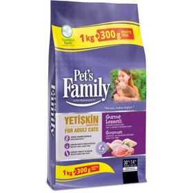 Pet's Family Gurme 1 kg+300 gr Yetişkin Kedi Maması