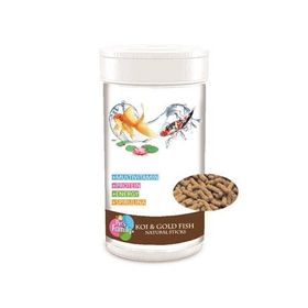 Pets Family Koi ve Gold Fish Natural Stıcks 100 gr Balık Yemi