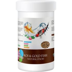 Pets Family Koi ve Gold Fish Natural Stıcks 100 gr Balık Yemi