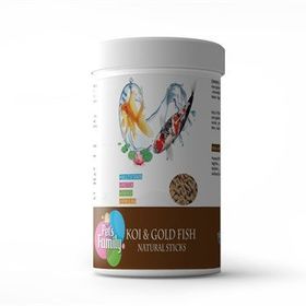 Pets Family Koi ve Gold Fish Natural Stıcks 100 gr Balık Yemi